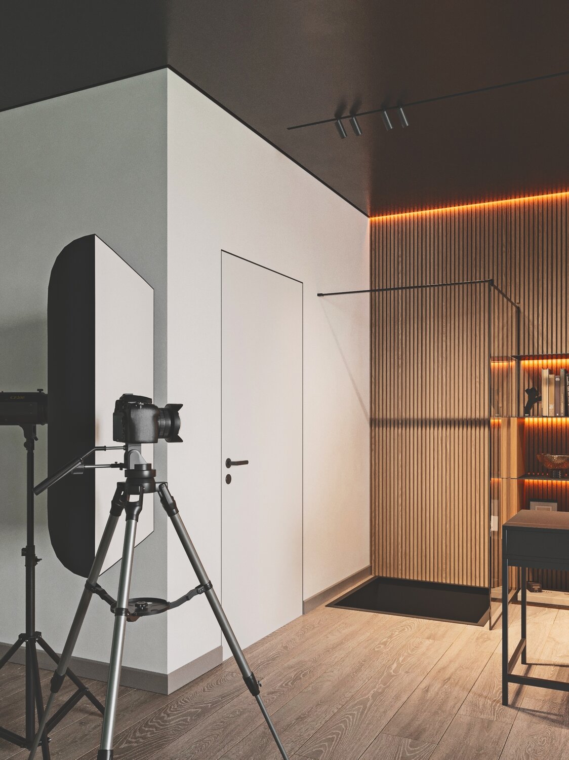 3d визуализация квартиры в скандинавском стиле.