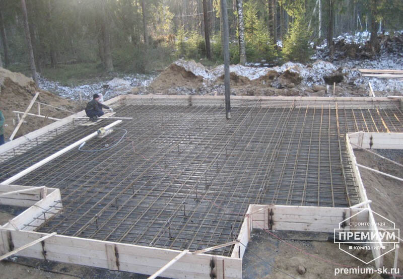 фундамент монолитный, прогрев бетона пнсв 1.2, фундаментная плита, строительства дома, монолитная плита фундамент