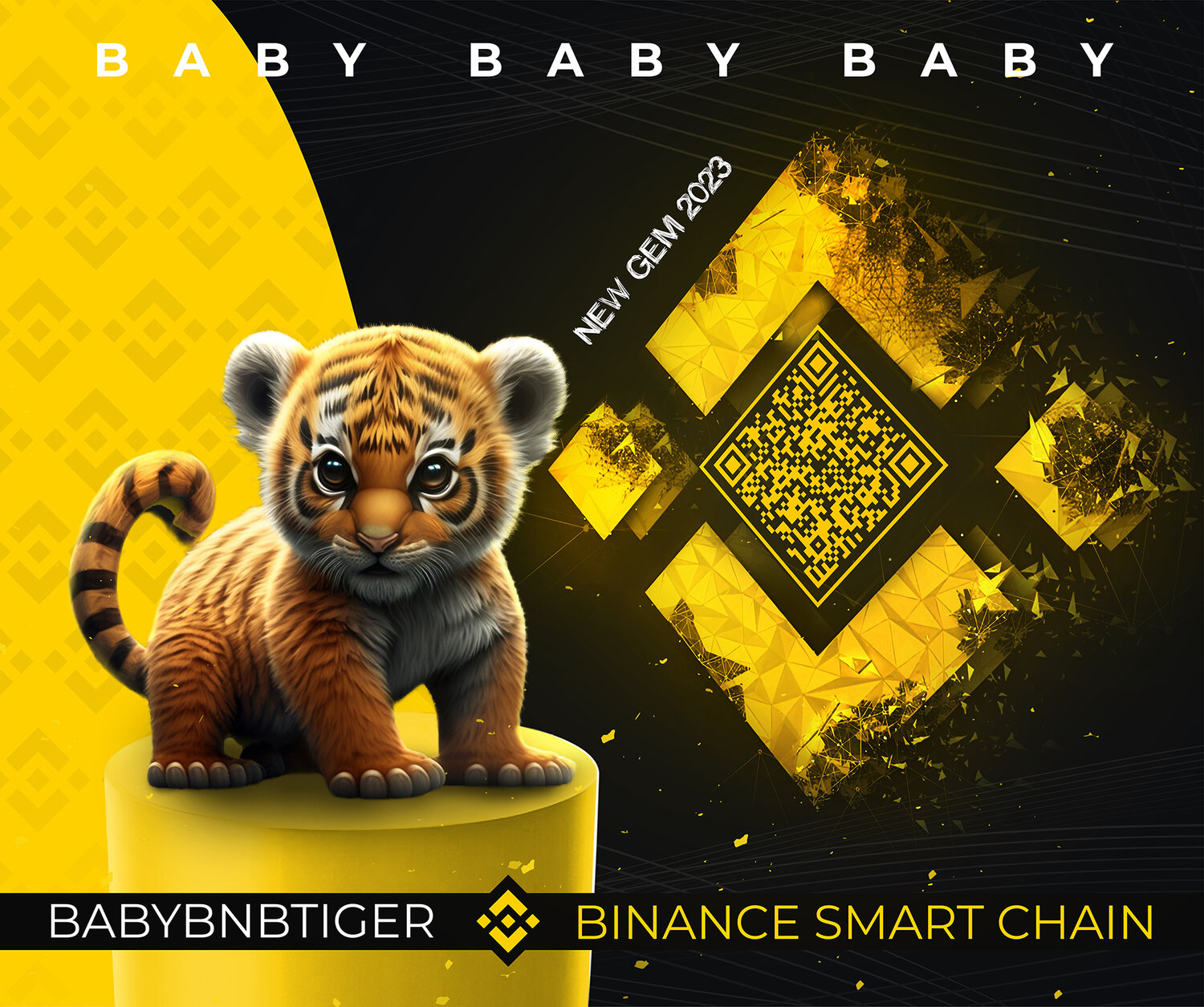 babybnbtiger, binance smart chain, маленькие тигрята, тигр, милые тигрята