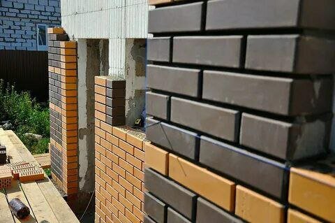 кладка облицовочного кирпича, облицовочные кирпичи, кладка клинкерного кирпича, фасадный кирпич облицовочный, облицовка кирпич