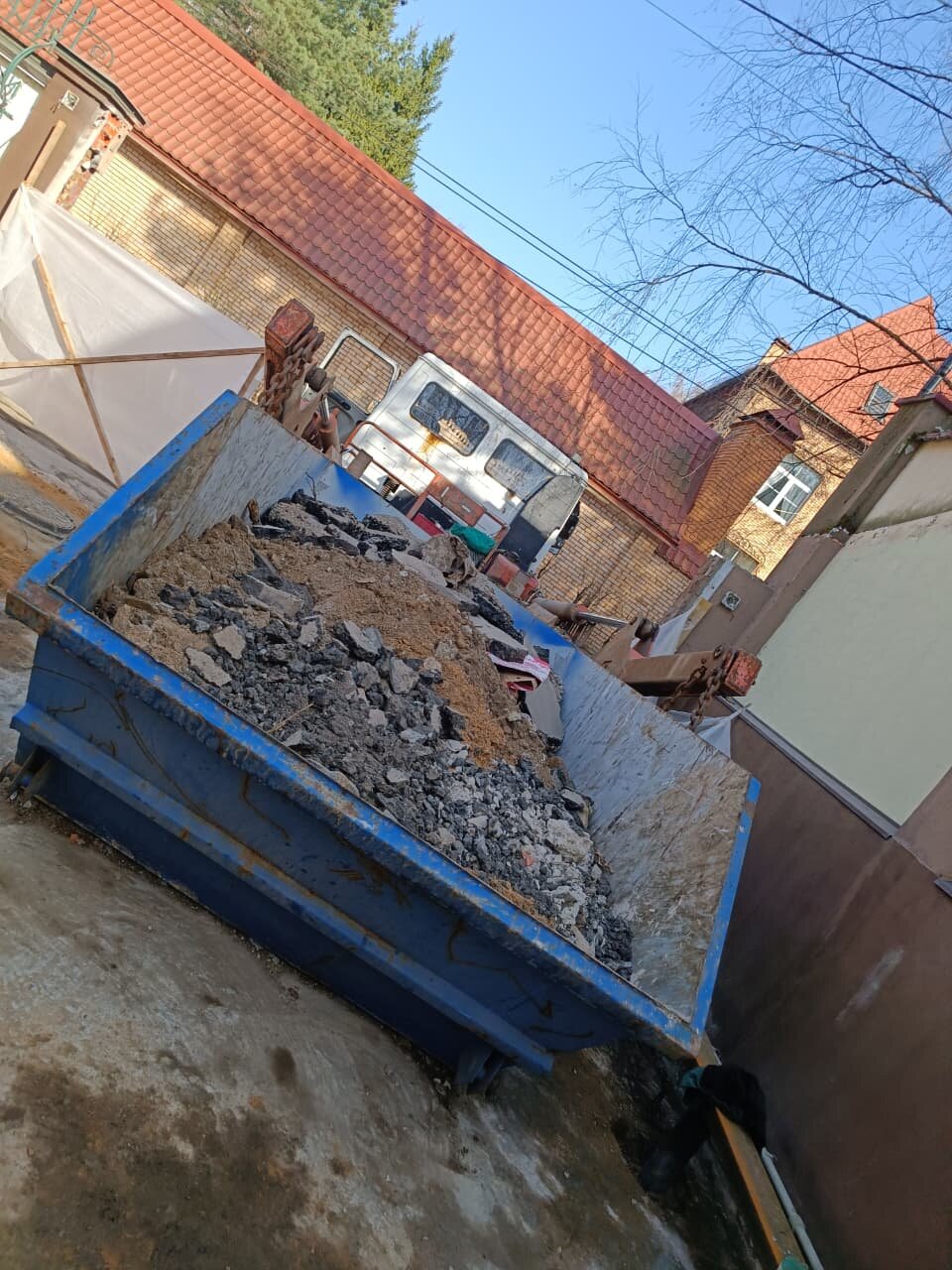 вывоз строительного мусора, контейнер для вывоза мусора, вывоз мусора, вывоз строительного мусора в москве, строительный мусор