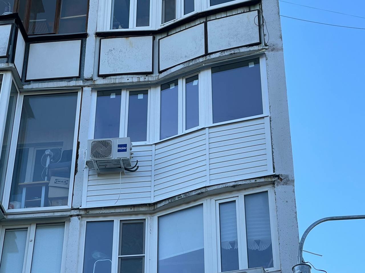 остекление балкона, балкон сапожок п44м остекление, лоджия балкон, п 44 балкон, остекление лоджии