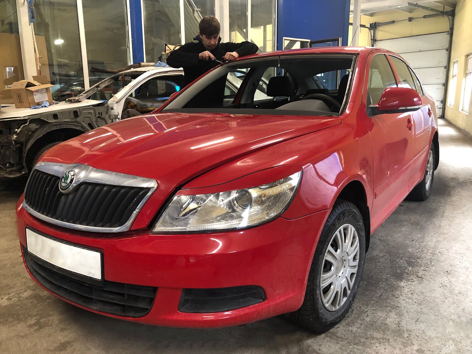 шкода октавия 2010 красная, шкода октавия 2012 красная, škoda octavia, шкода октавия седан красный 2008, Skoda Octavia II Рестайлинг