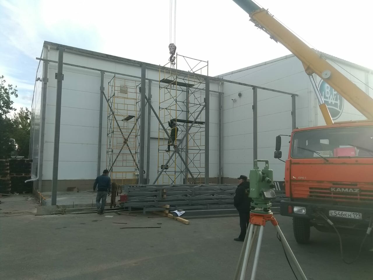 автомобильный кран, техника, автомобильный кран на строительной площадке, кран, спецтехника
