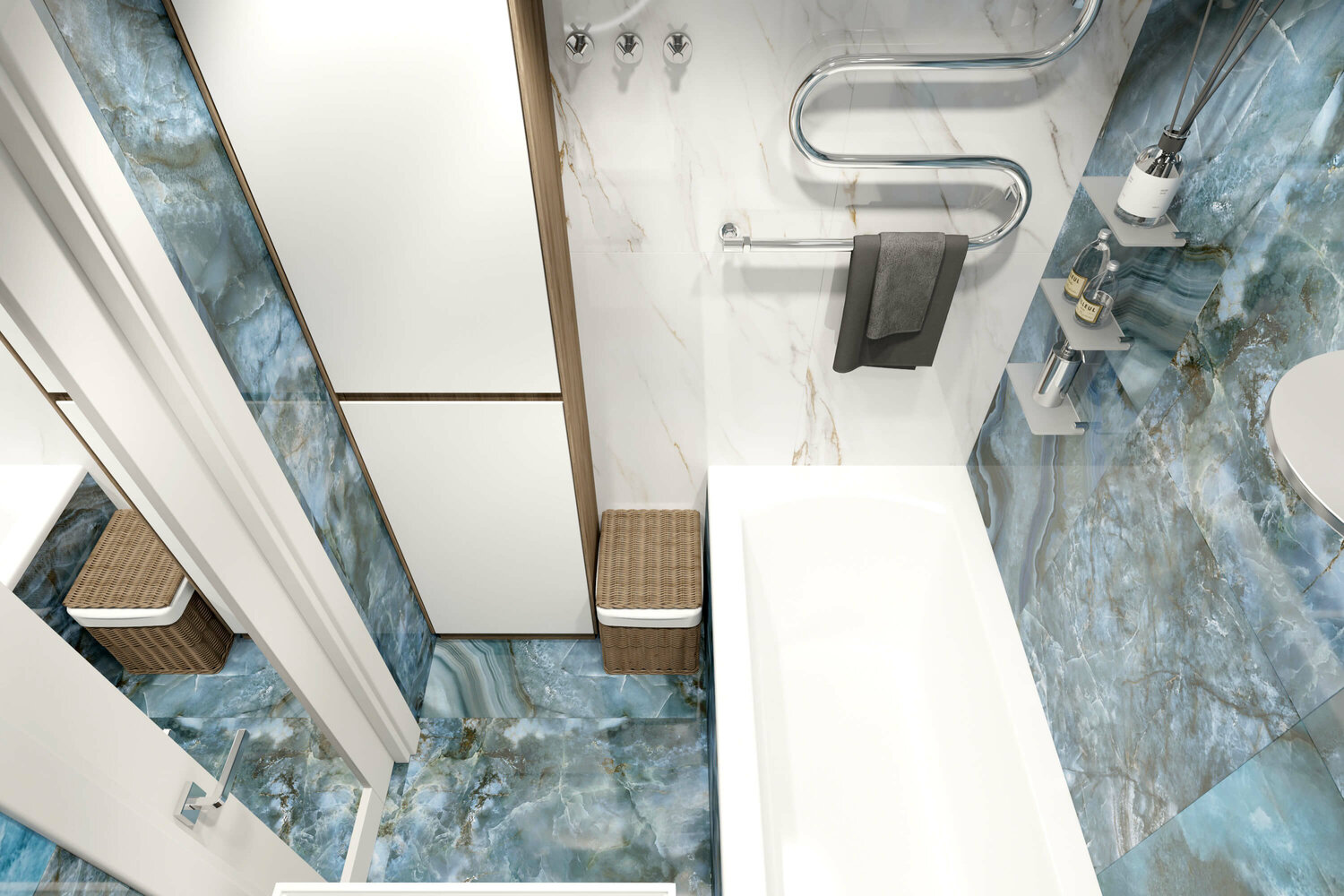 ванная комната, дизайн ванной, интерьер санузла, серый санузел, интерьер ванной