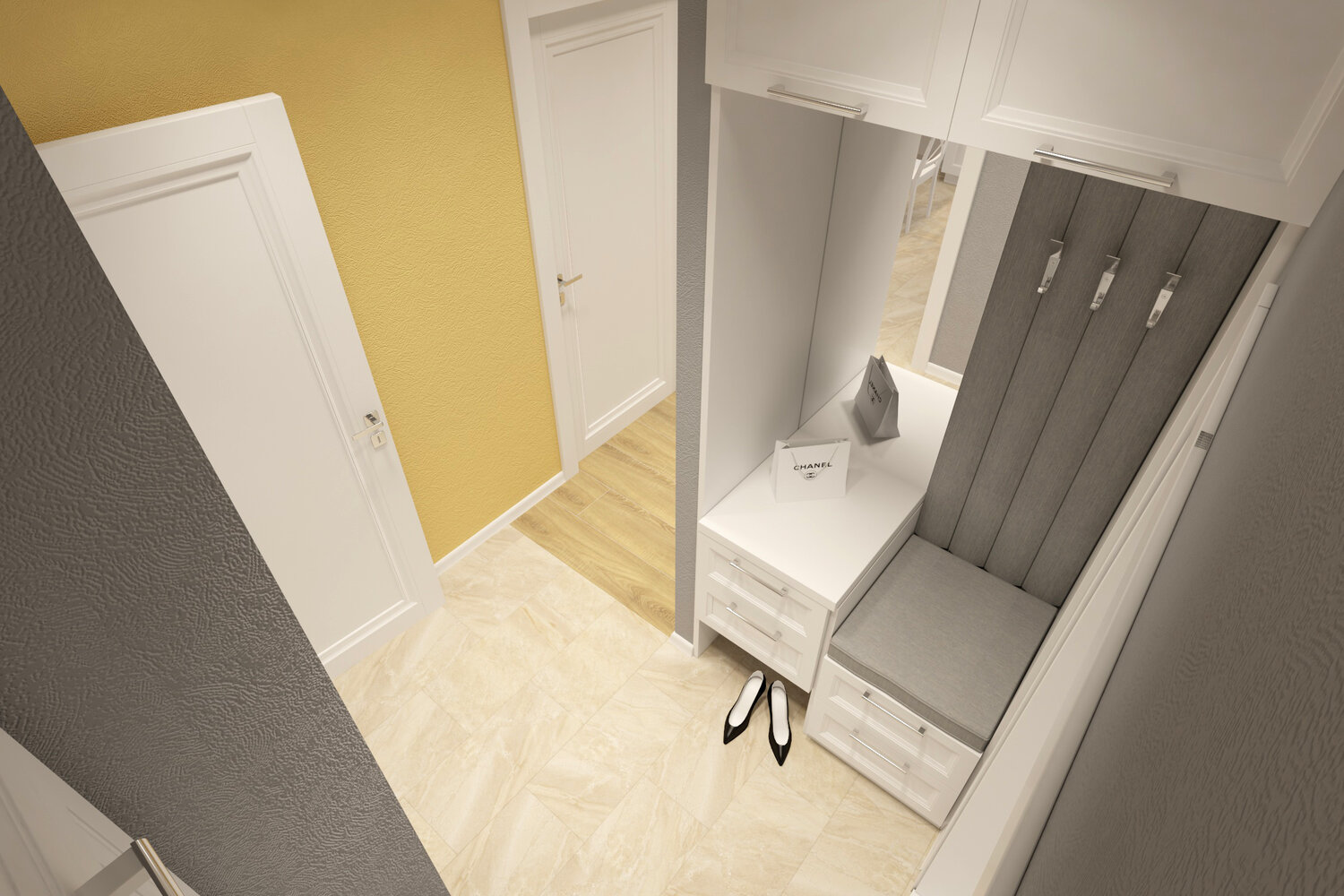 прихожая 2 кв.м в хрущевке, дизайн прихожей, дизайн прихожей в хрущевке, прихожая интерьер, узкие прихожие