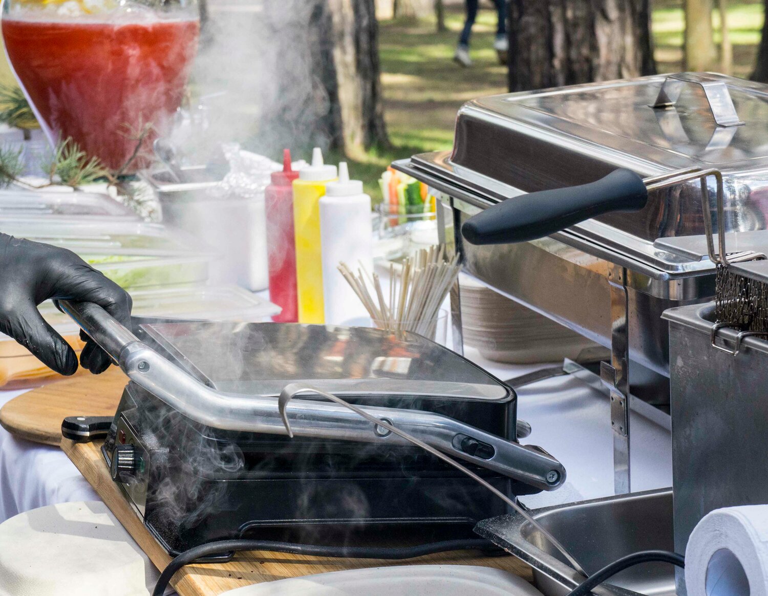 еда, фритюр в ресторане, grill, барбекю, cook
