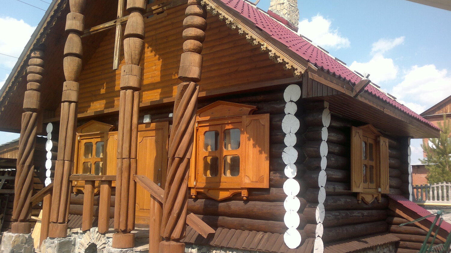 деревянный дом, сруб, резной сруб, башкирские дома из сруба, строительство деревянного дома