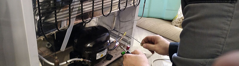 пайка компрессора холодильника, холодильник ноу фрост утечке фреона, техника, бытовая техника, заправка холодильника фреоном