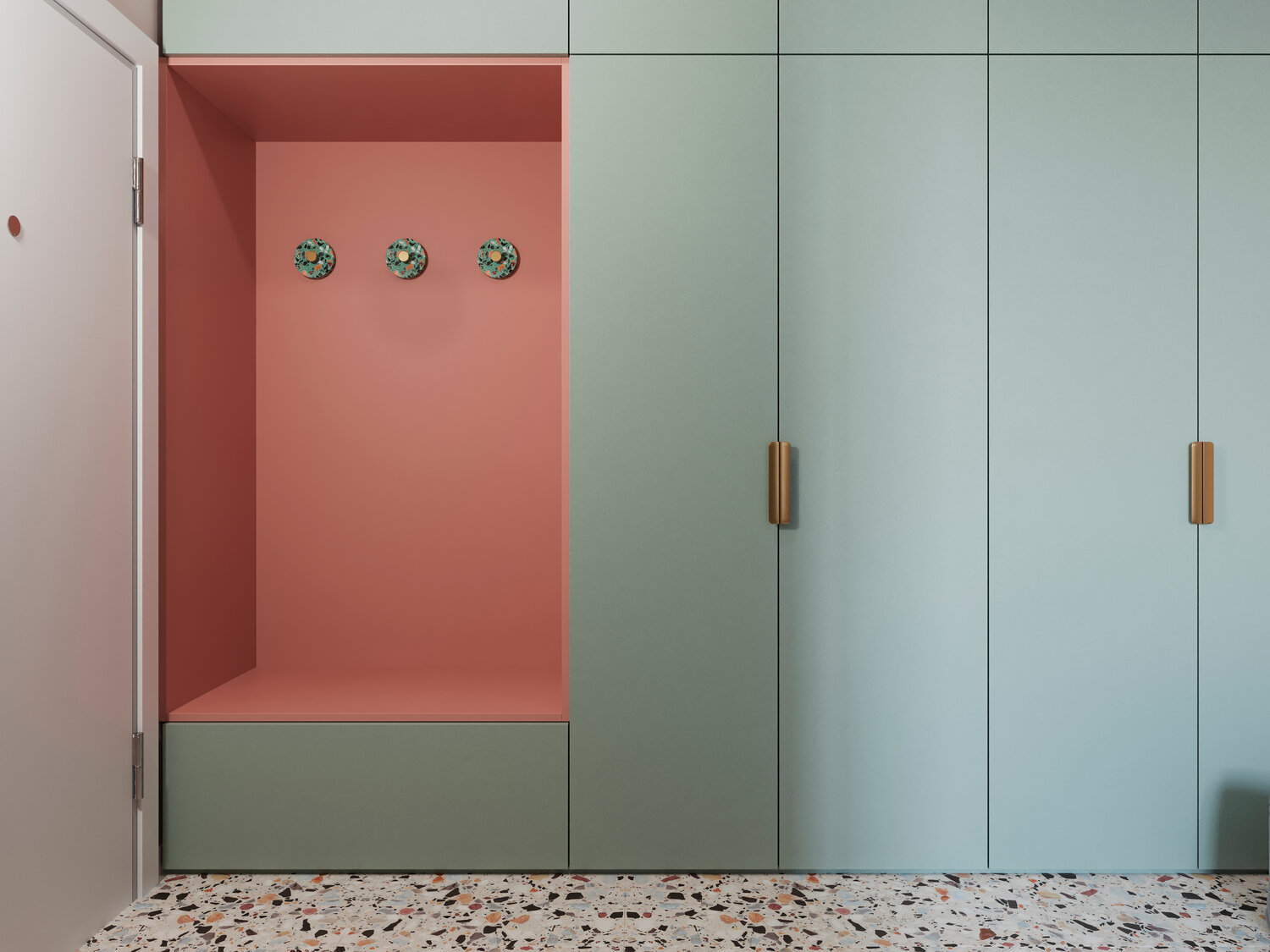 распашной шкаф в прихожую, шкаф, шкаф гардероб, шкаф в прихожую без ручек, распашной шкаф в прихожую rsp-008