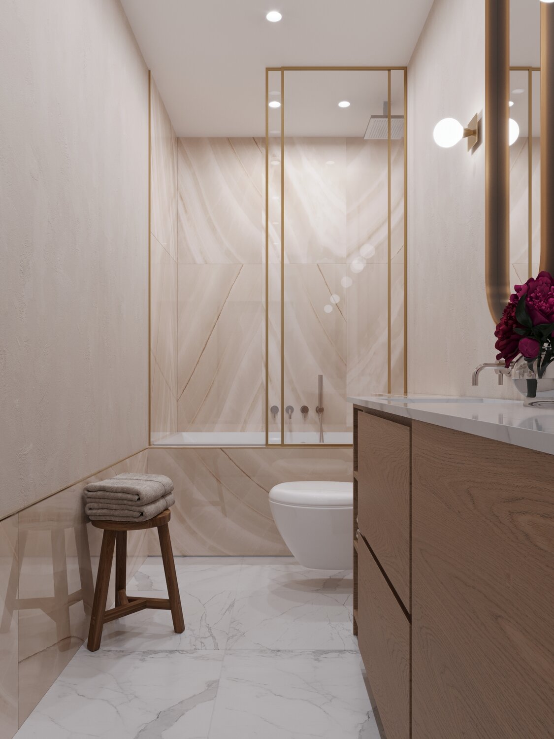 ванная в светлых тонах, современная светлая ванная, санузел в светлых тонах, ванная комната, ванная комната в светлых тонах