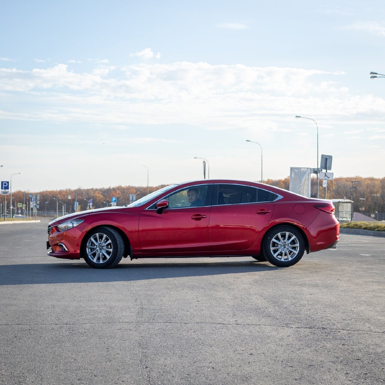 автомобиль, авто, мазда 6 вишневая, седан, mazda
