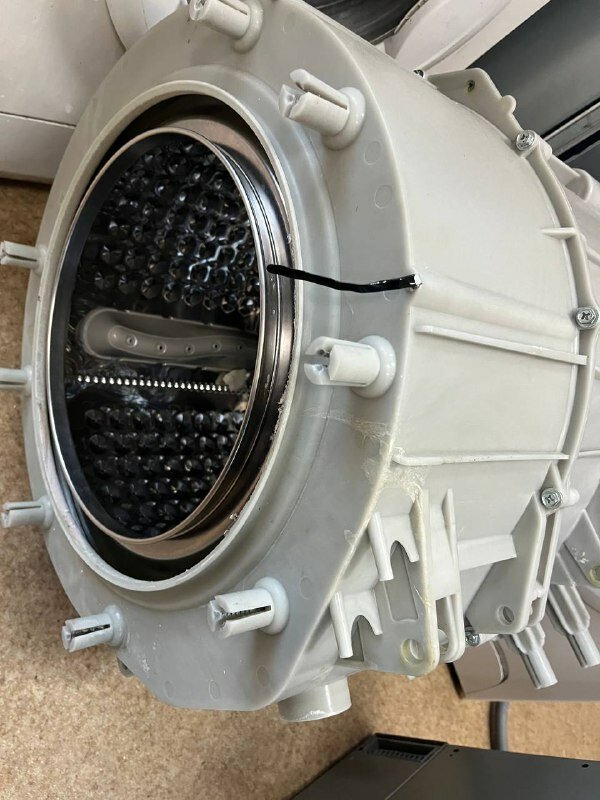 бак стиральной машины, бак в сборе с барабаном для стиральной машины electrolux 3484168806, бак для стиральной машины aeg l56006sl, стиральная машина, бак стиральной машины beko