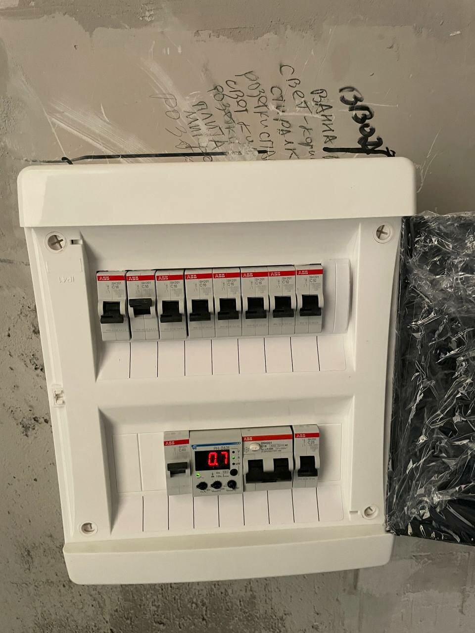 электрика, щиток электрический квартирный, щит распределительный, щиток для автоматов, электромонтажные работы