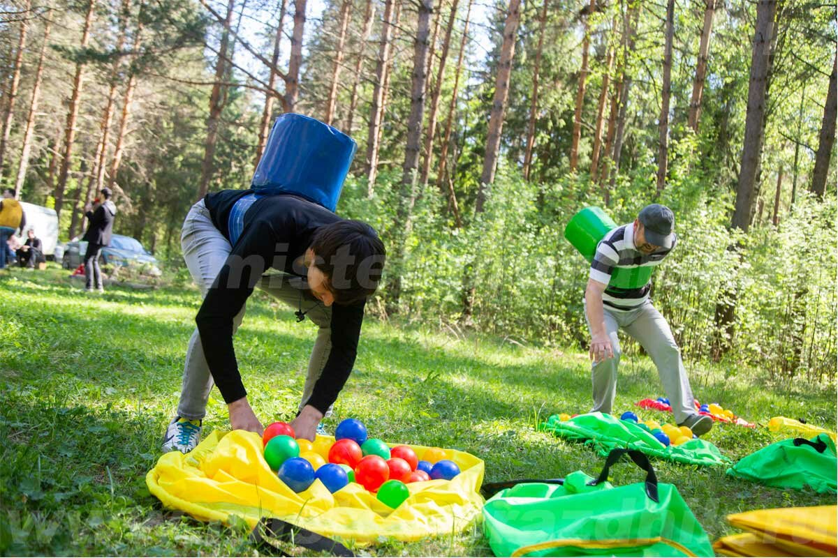 игры на природе, тимбилдинг, аттракцион водонос, игры на природе для компании, развлечения на природе