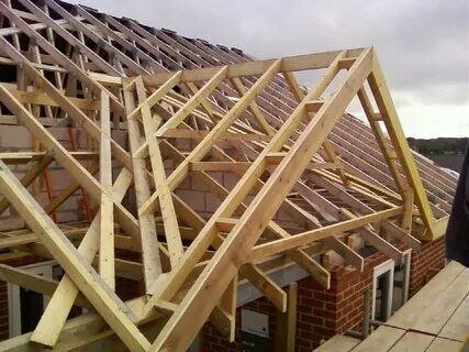 многощипцовая кровля стропильная система, стропильные системы крыш, roof truss, деревянные конструкции крыши, четырехскатная кровля стропильная система