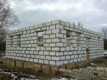 дом из пеноблоков, строительство дома из газобетона, строительство домов из пеноблоков, дом из газосиликатных блоков, кладка из пеноблоков