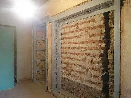 укрепление проема, усиление проема в кирпичной стене, усиление дверного проема, усиление проема, усиление проема в несущей стене