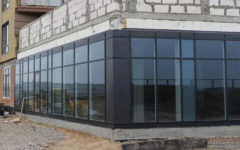 алютех f50 структурное остекление, витражное остекление, фасадное остекление из алюминиевого профиля, алюминиевые витражи, фасадное остекление