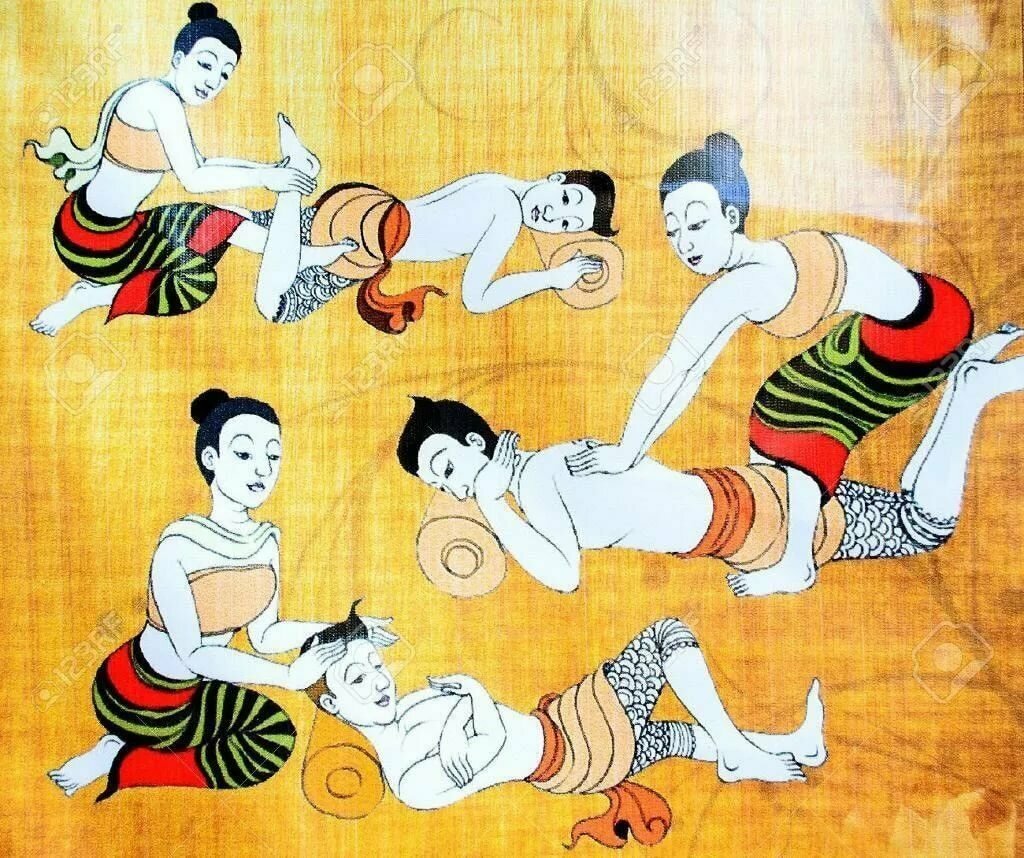 традиционный тайский массаж, массаж в древней индии, тайский массаж, traditional thai massage, индия в древности