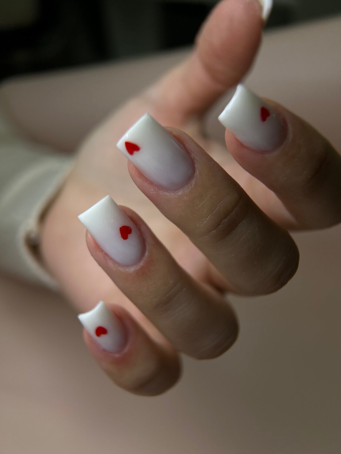 ногти, ногти 💅, маникюр с сердечками дизайн, маникюр ногти квадрат, нарощенные ногти дизайн