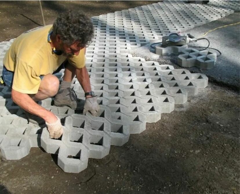 георешетка газонная экопарковка, бетонная газонная решетка для парковки, садовая дорожка, решетка газонная бетонная, экопарковка газонная решетка