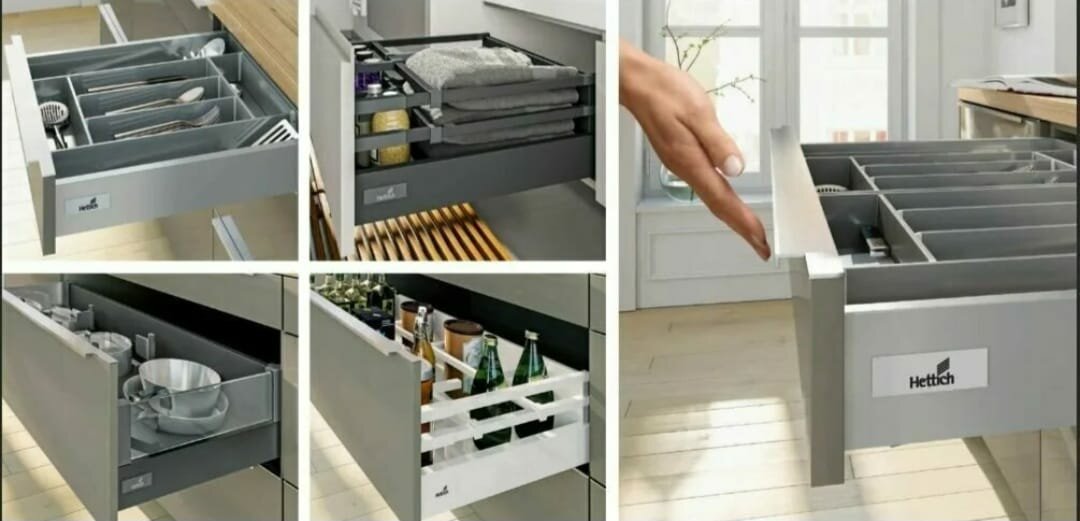 комплект фурнитуры ящика hettich innotech atira, ящик hettich innotech atira, выдвижной ящик hettich arcitech, ящики hettich innotech, тандембокс хеттих