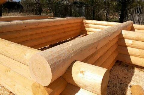 сруб из бревна, сруб в чашу, рубка в чашу из бревна, сруб, рубка сруба