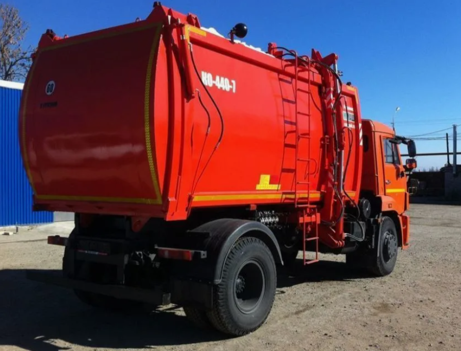 камаз 43253 ко 440-7, мусоровоз с боковой загрузкой, мусоровоз камаз, мусоровоз камаз с боковой загрузкой, мусоровоз с задней загрузкой
