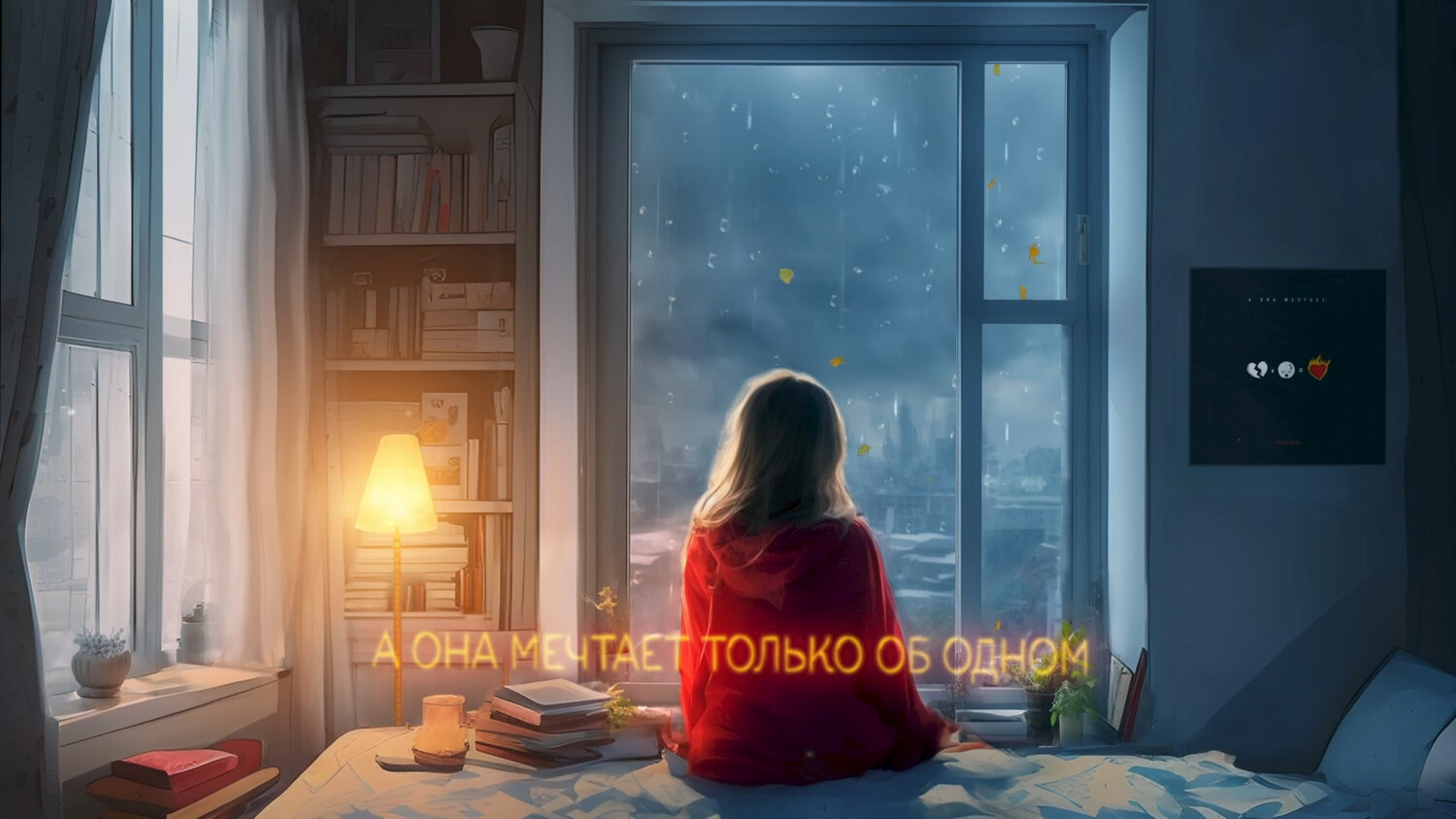 девушка смотрит в окно, вечером у окна, окно иллюстрация, девушка у окна, окно ночь