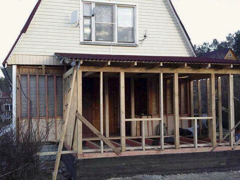 веранда своими руками из дерева пошагово пристроенная к дому, пристрой к дому каркасный, терраса своими руками из дерева пошагово пристроенная к дому, веранда пристройка, пристройка веранды к дачному дому