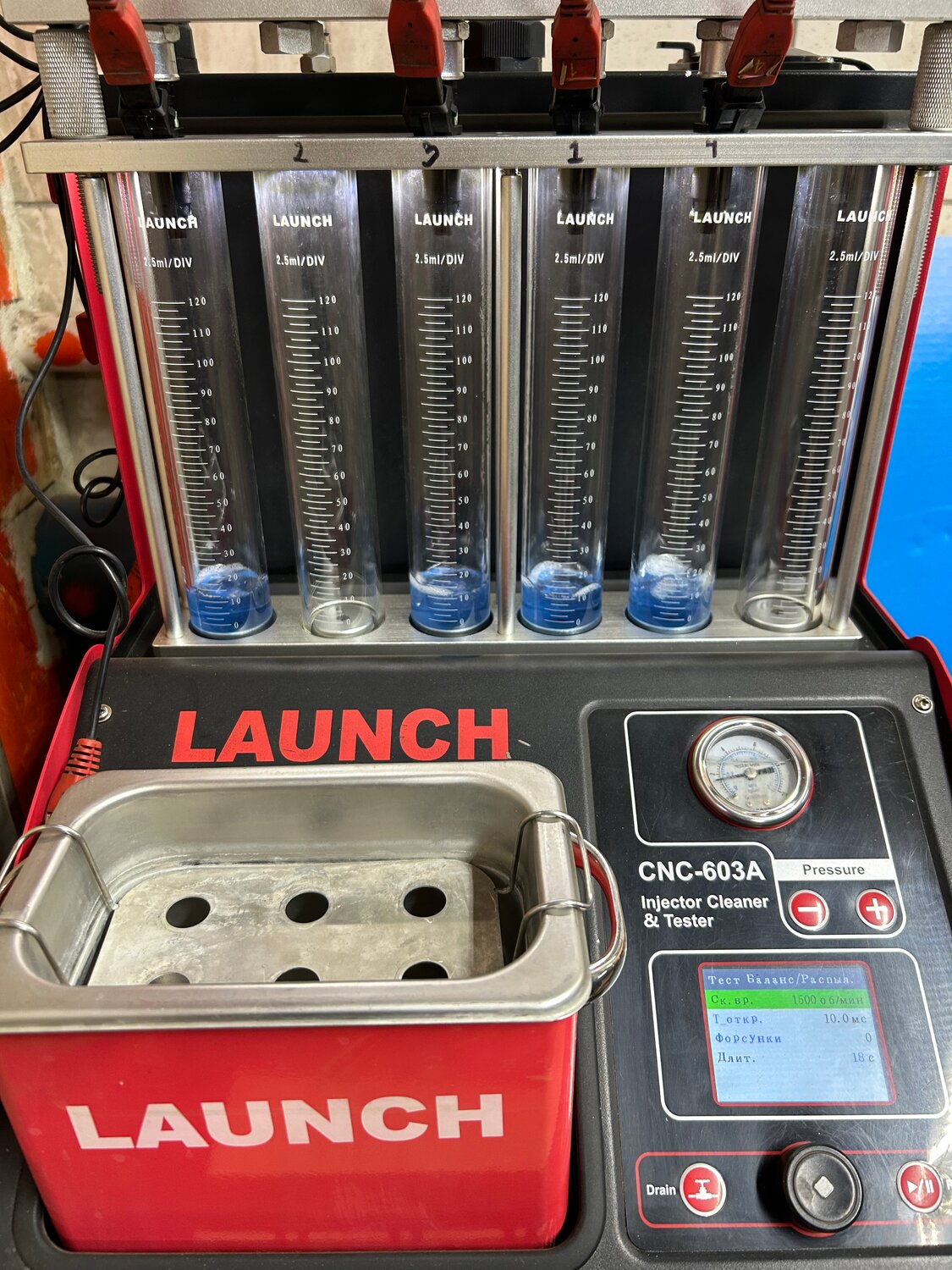 launch cnc 603a, launch cnc 603a new стенд очистки форсунок, чистка форсунок, промывка форсунок, стенд для очистки форсунок лаунч