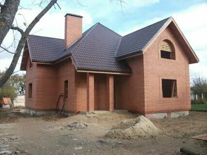 строительство дома из кирпича, дома из красного кирпича, здание, дом кирпичный, кирпичные дома