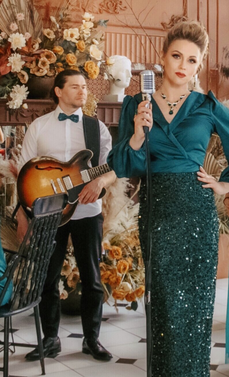 кавер группа райком, группа стиляги бэнд, музыкальная группа, девушка, ведущая на свадьбу