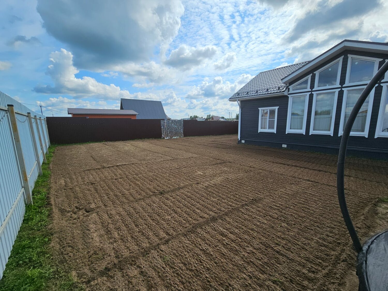 выравнивание участка, выравнивание участка под газон, земельного участка, участка, вспашка земли