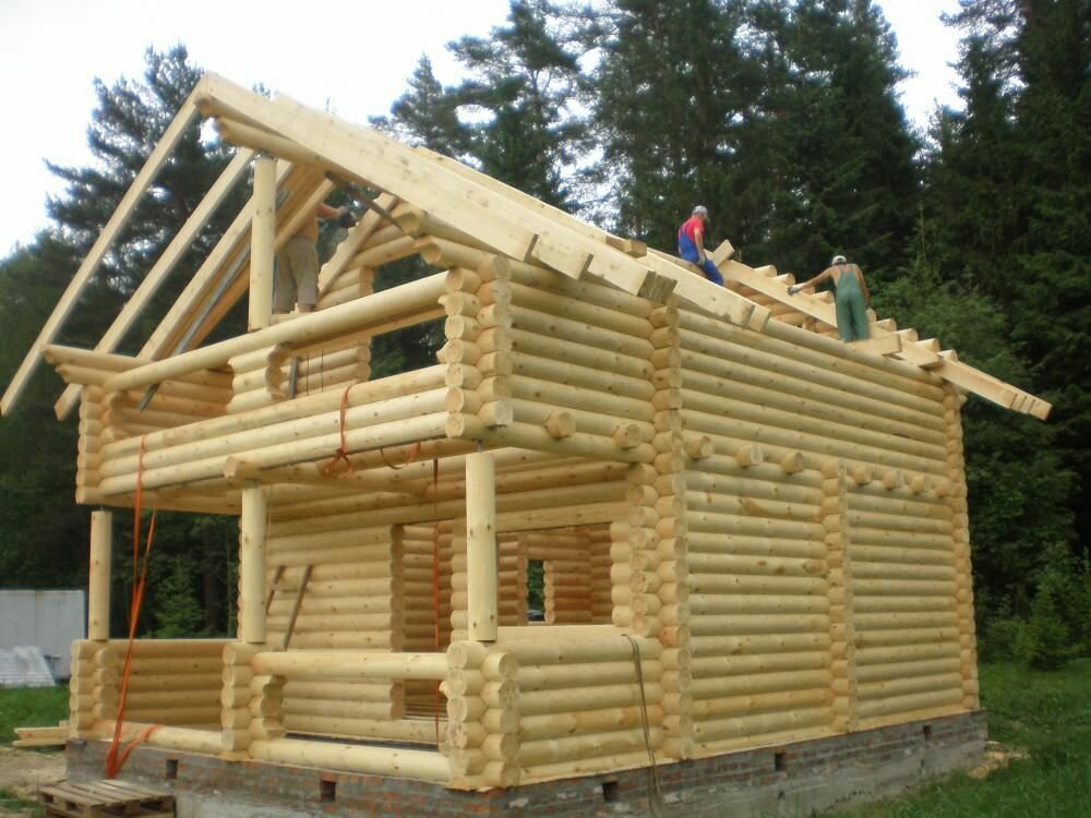 дом сруб, cтроительства деревянного дома, баня полтора этажа из бревна, дома из оцилиндрованного бревна, сруб из бревна