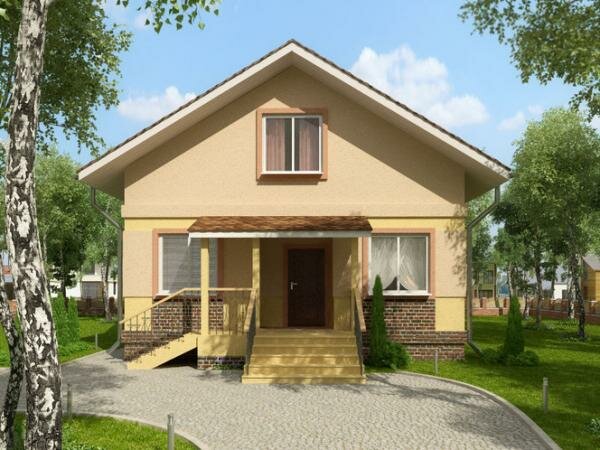 дома из сип панелей под ключ, проекты блочных домов с мансардой, дом, проект дома из сип панелей, проект загородного дома