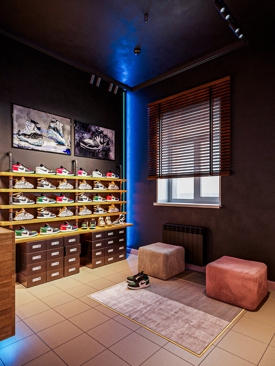 sneaker shop, ����������, ����������, sneaker store, ������������