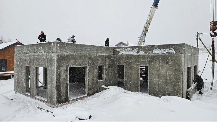 теплобетон домокомплект, дом из жби панелей, домокомплект из полистиролбетона, дома из бетонных панелей, дом из жб панелей
