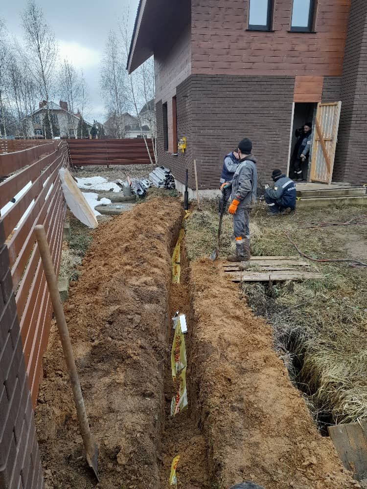 дренаж участка, дренаж вокруг дома, септик для дома, дренаж, установка септика