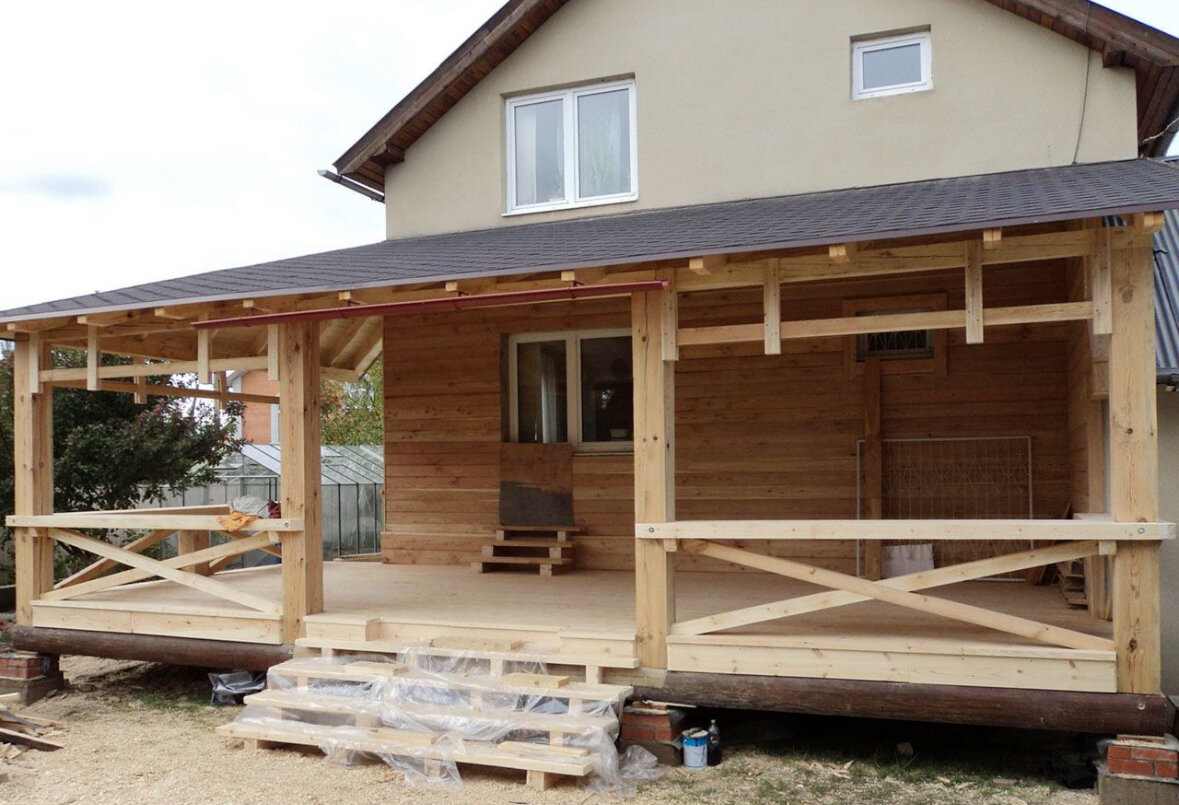 веранда терраса, строительство веранды к дому, веранда к дому, веранда к дому из бруса, веранда из бруса 150х150