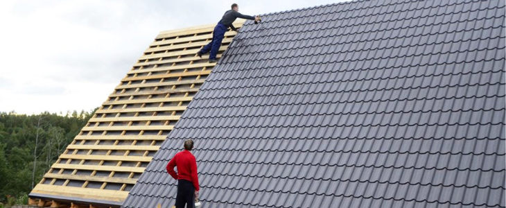 кровельные работы, черепица каскад монтаж, монтаж крыши из металлочерепицы, монтаж металлочерепица, монтаж кровли из металлочерепицы