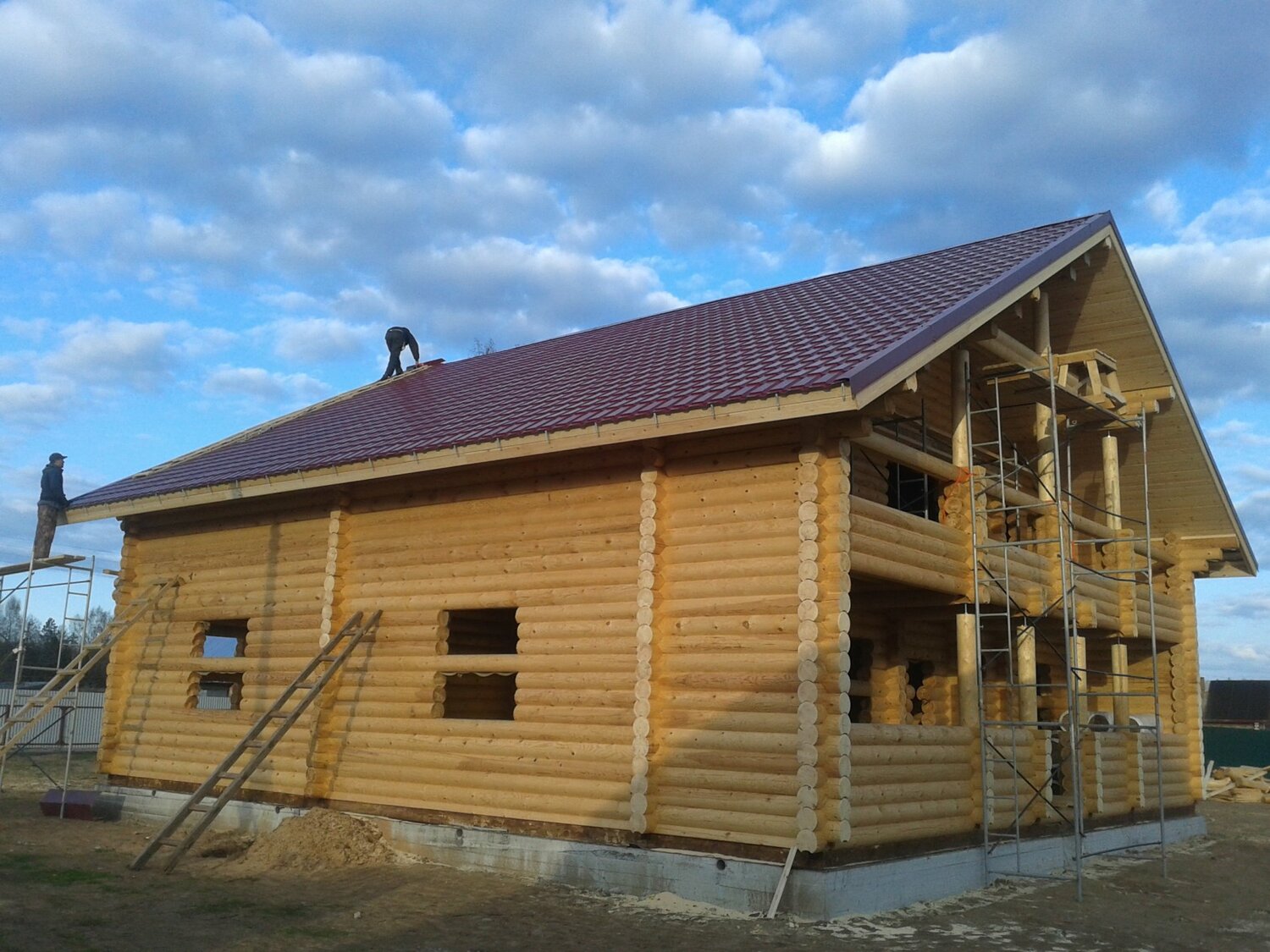 дома из оцилиндрованного бревна, проект дома из оцилиндрованного бревна, оцилиндрованное бревно дом, cтроительства деревянного дома, дом из бревна