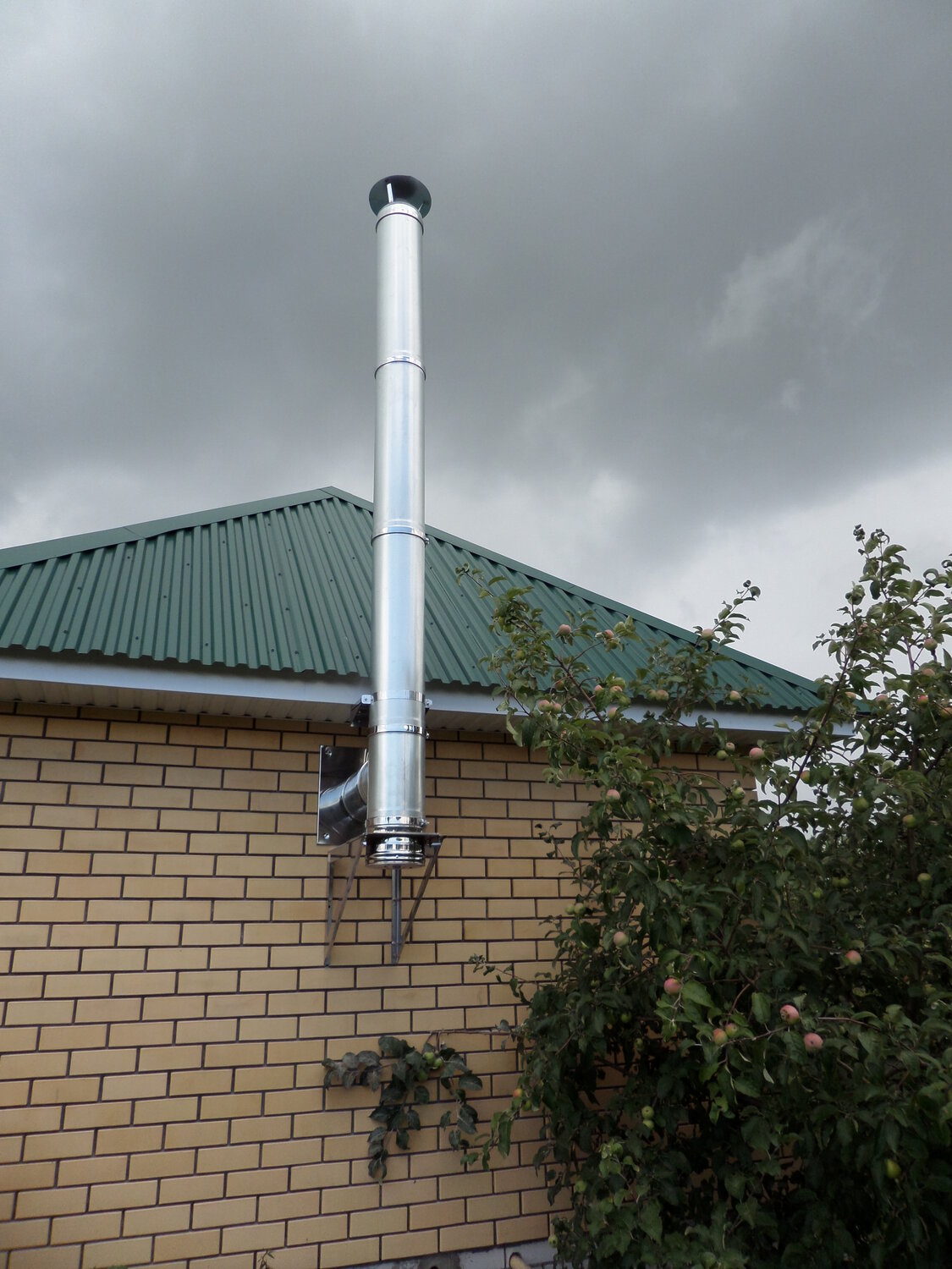 Монтаж дымохода