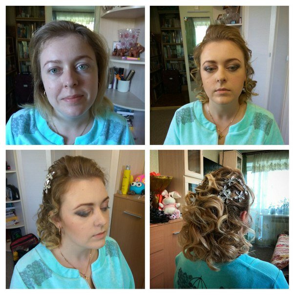 образ одежды прически макияжа в школу, прическа домохозяйки, женщина, девушка, макияж