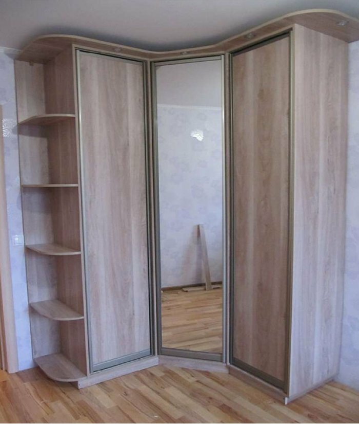 угловой шкаф, шифоньер шкаф купе, шкаф купе, угловой шкаф классик, шкаф купе трехстворчатый с боковыми полками