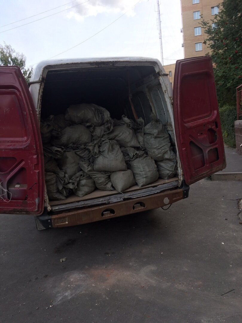 авто, техника, целая газель мусора, автомобиль, утилизация газель