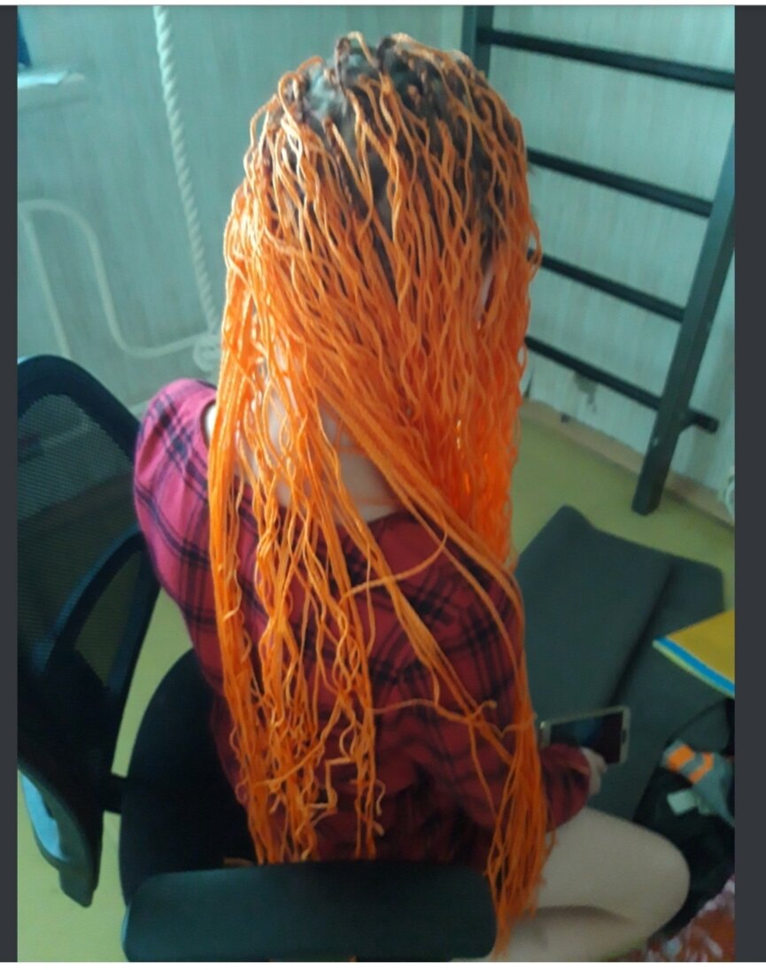 зизи косички рыжие, рыжий канекалон брейды, афрокосы канекалон, плетение кос, де дреды омбре