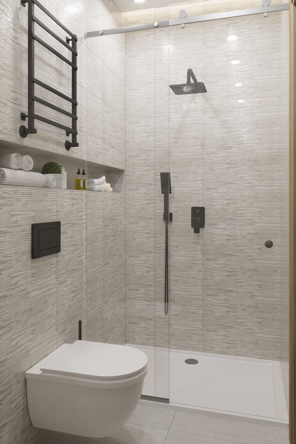 плитка tubadzin blinds, блайндс тубадзин, гостевой санузел интерьер, белая ванная лофт, ванная в стиле лофт 3м2