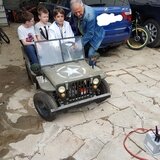 электромобиль, детский бензиновый автомобиль, автомобиль, маленький джип своими руками, электро виллис детский